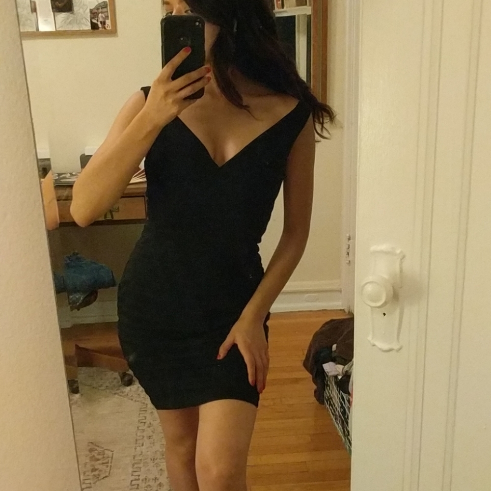 Express xs Little Black Bodycon Dress